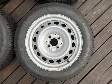 Koła stalowe 185/60R15 165/65R15 Smart ForFour ForTwo Dunlop 7,3mm zima