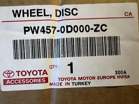 Oryginalne felgi 15cali Toyota Aygo Yaris Prius Corolla Pass