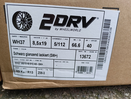 Felgi 19cali Wheelworld WH37 Audi A3 S3 A4 A6 S4 S6 A5 S5 A8