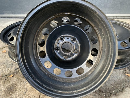 Oryginał Felgi stalowe 5x112 16 CALI ET48 VW GOLF VII 7 nrS1