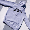 JR Unisex Zip Hoodie Logo Light Grey Size XXL