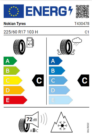 225/60R17 Nokian WR SUV 4 XL 103H opona zimowa montaż gratis