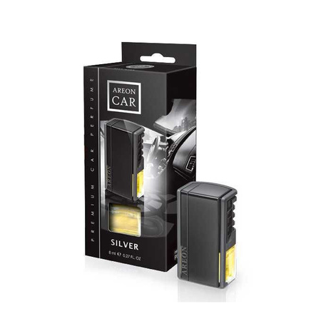 AREON CAR Perfuma SILVER 8ml do kratki nawiewu