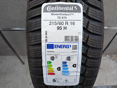 215/60R16 Continental WinterContact TS870 opona zima nowa P6077