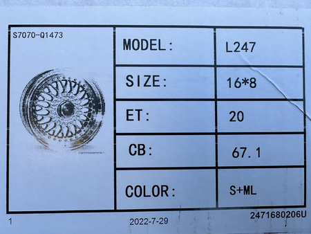 Felgi 16cali BBS Audi 80 100 Porsche 924 4x108 ET20 8J 9J