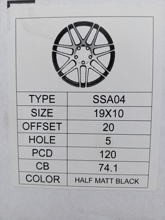 Felgi 19cali BMW 5 6 7 E60 E61 E65 F01 F02 M3 M4 5x120