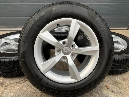 Oryginał Koła 225/60 16cali 4G0 Audi A6 C7 S-line A4 A5 Opony Zima 8mm