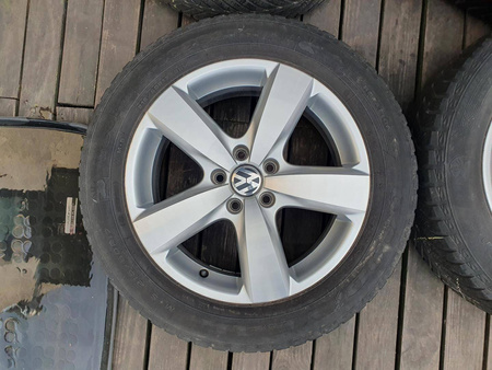Oryginał koła 215/60R17 Vw 5N0 Tiguan Audi Q3 Goodyear całoroczne 5,3